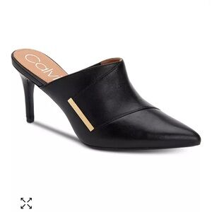 Calvin Klein Black Women's Heeled Mules